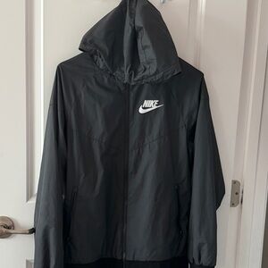 Nike Boy’s Black Hooded Windbreaker Jacket